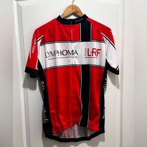 Vomax Ride On Lymphoma Research Foundation Cycling 🚴‍♀️ Full Zip Shirt- Medium